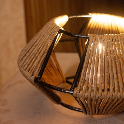 TONAL - LÁMPARA DE MESA DE CERÁMICA Y CORDÓN CRAFT