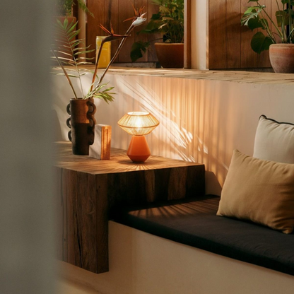 TONAL - LÁMPARA DE MESA DE CERÁMICA Y CORDÓN CRAFT