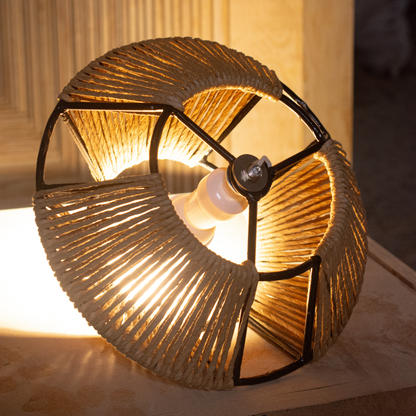 TONAL - LÁMPARA DE MESA DE CERÁMICA Y CORDÓN CRAFT