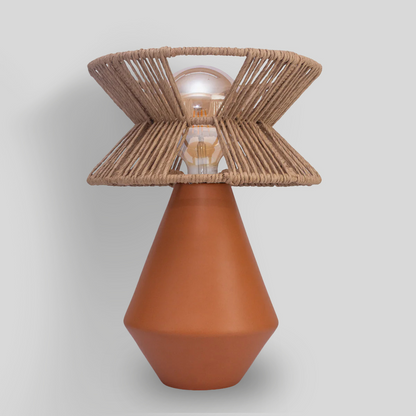 YOLIA - LÁMPARA DE MESA DE CERÁMICA Y CORDÓN CRAFT