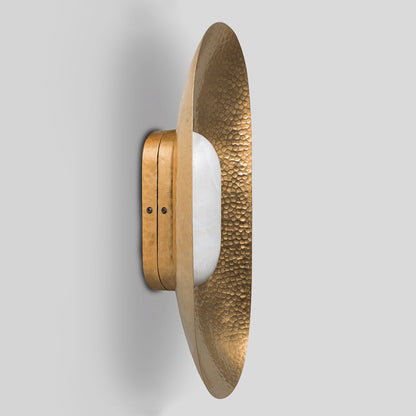 YUKU - LÁMPARA DE PARED DE  COBRE Y ÓNIX