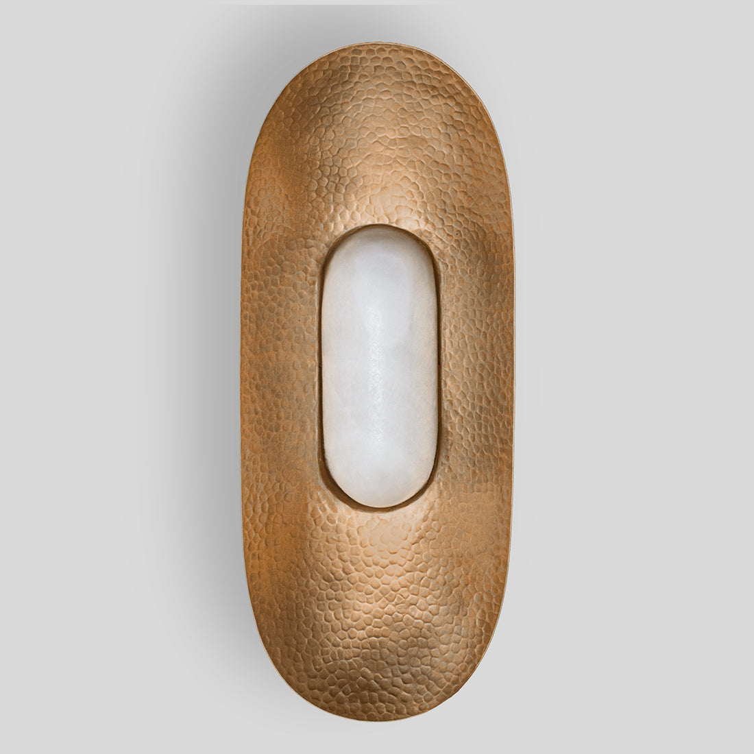 YUKU - LÁMPARA DE PARED DE  COBRE Y ÓNIX