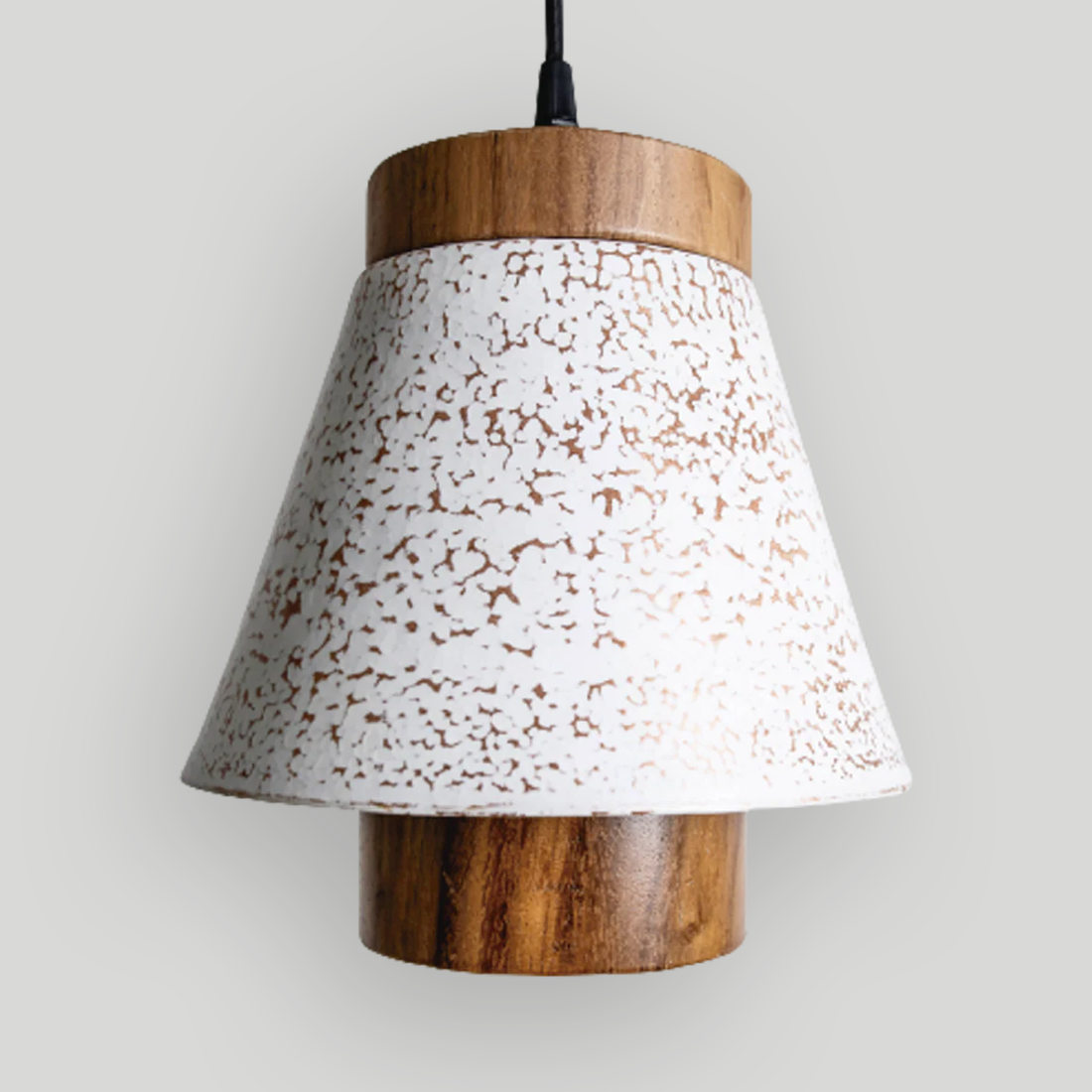 ZIRA - LÁMPARA COLGANTE DE COBRE Y PAROTA