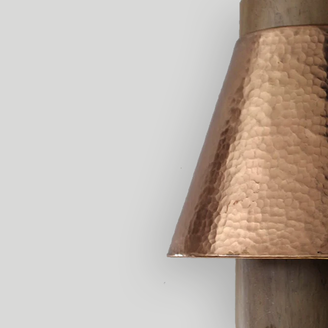 ZIRA - LÁMPARA COLGANTE DE COBRE Y PAROTA