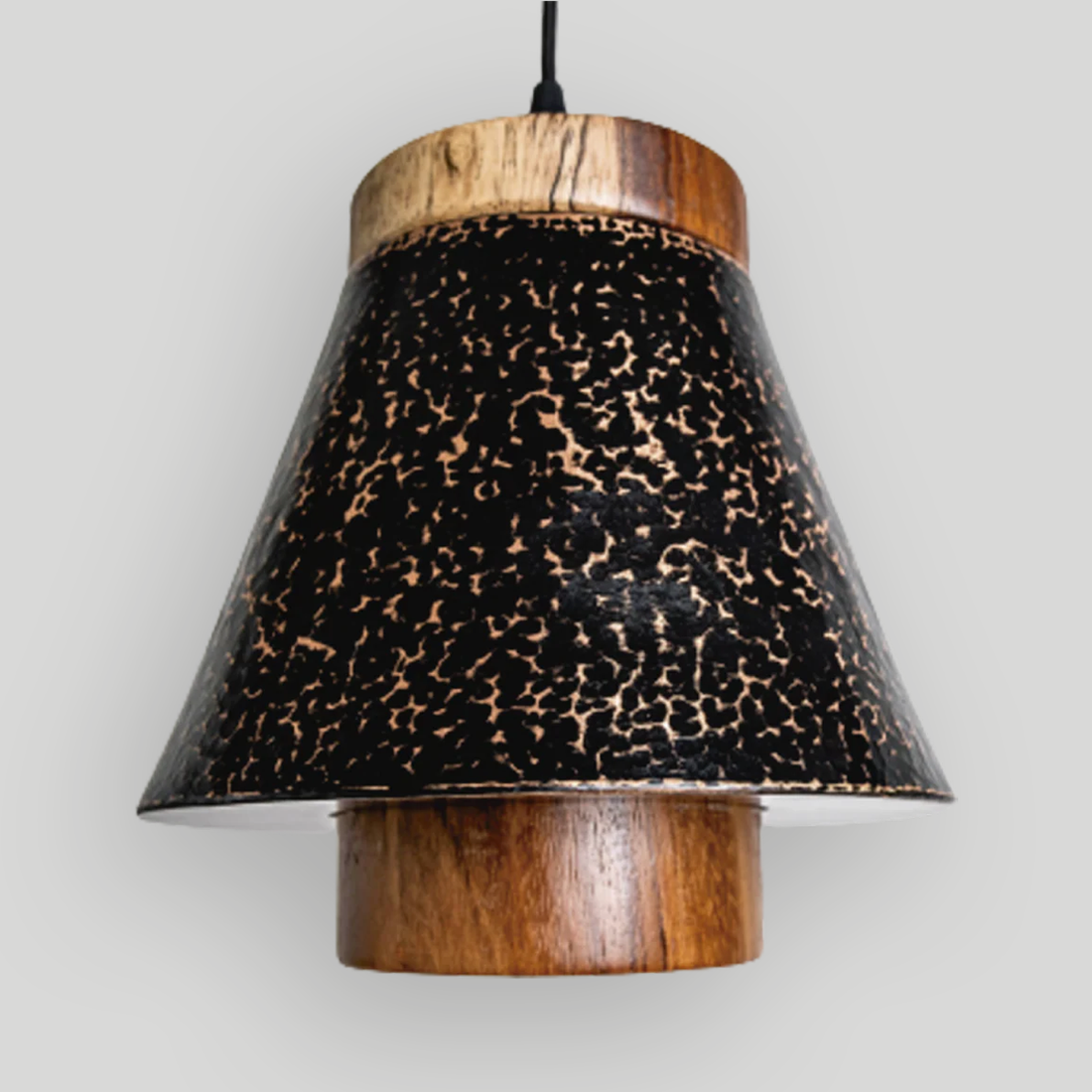 ZIRA - LÁMPARA COLGANTE DE COBRE Y PAROTA