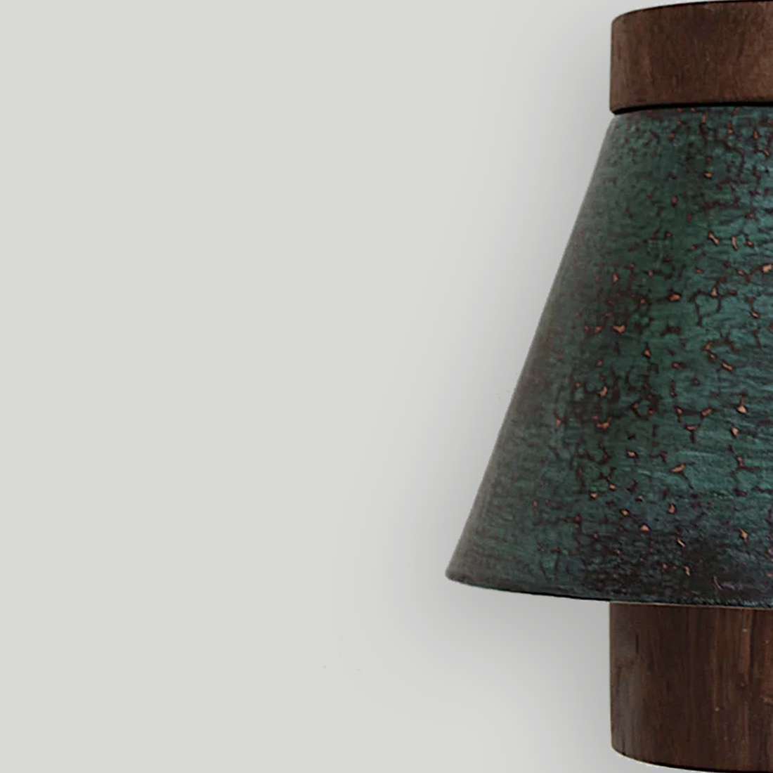 ZIRA - LÁMPARA COLGANTE DE COBRE Y PAROTA