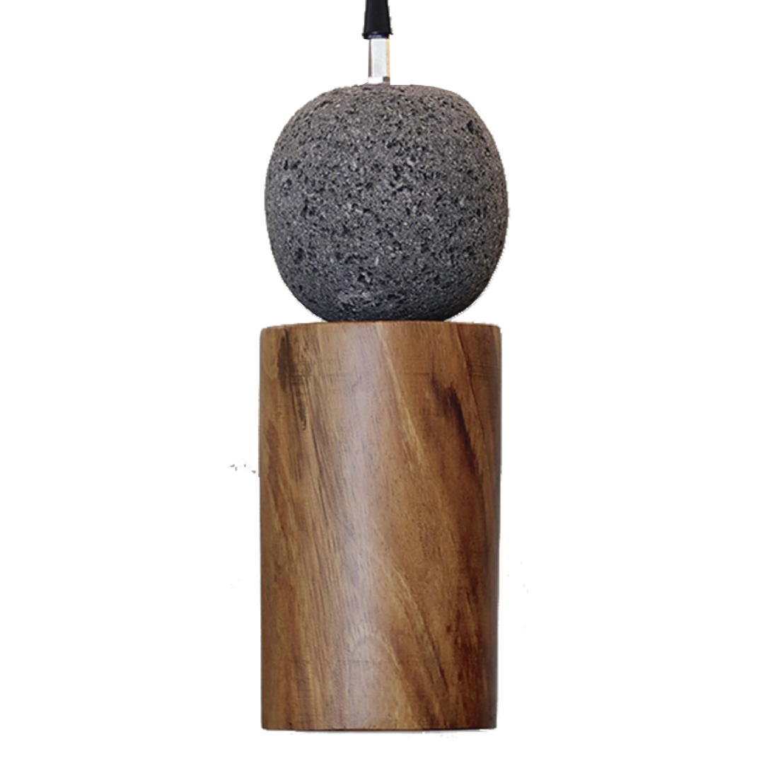 ARIO - LÁMPARA COLGANTE DE BASALTO Y PAROTA