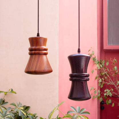 TANU - LÁMPARA COLGANTE DE PAROTA NATURAL