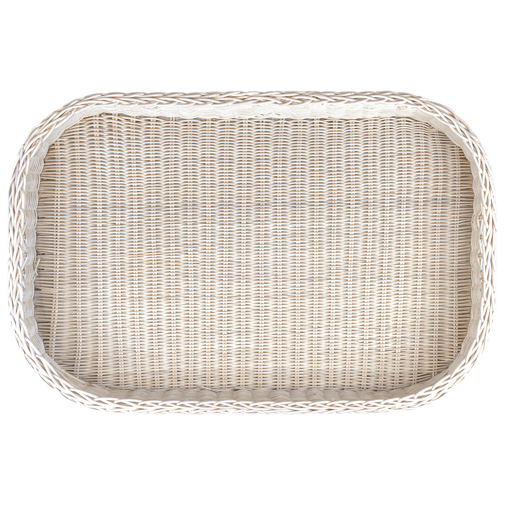 AKUMAL - BANDEJA FLOTANTE DE MIMBRE Y RATÁN