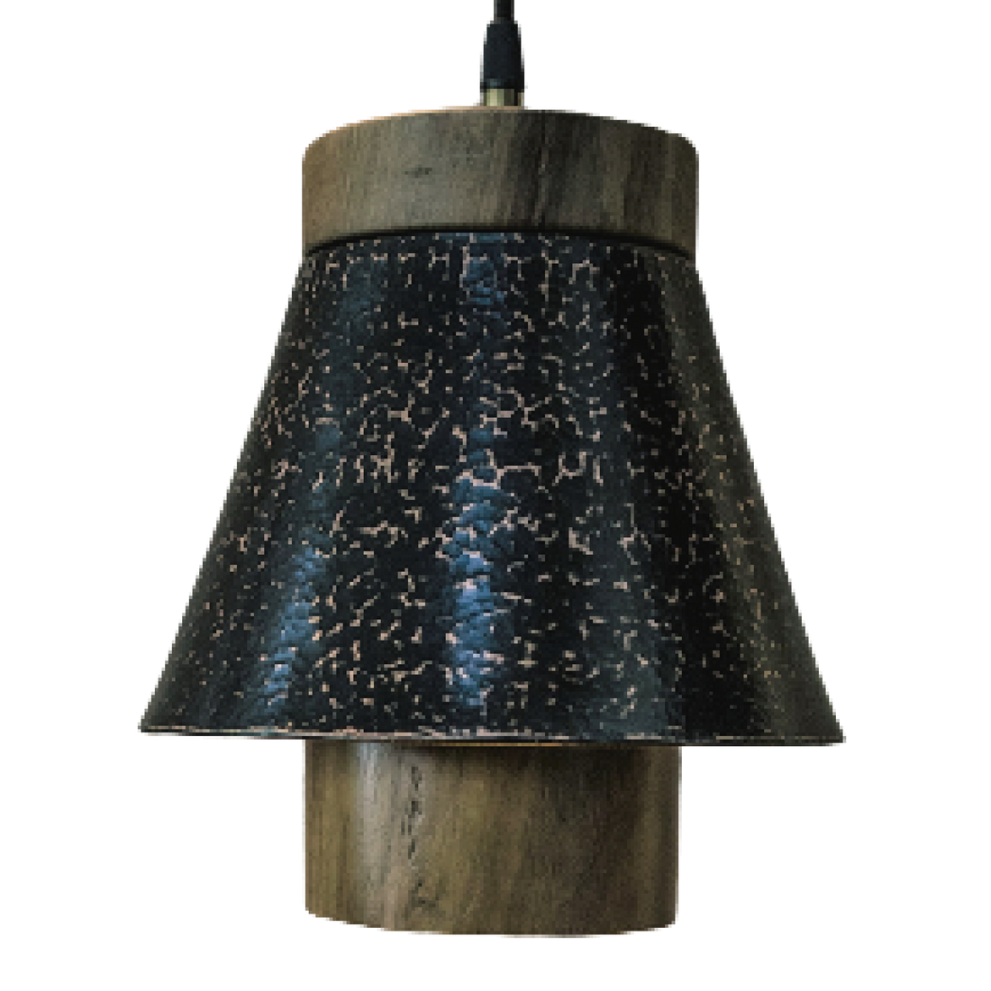 ZIRA - LÁMPARA COLGANTE DE COBRE Y PAROTA