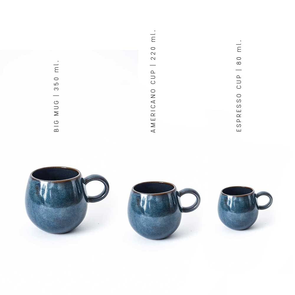 BONITA - JUEGO DE TAZAS TIPO AMERICANO DE CERÁMICA (220ML)