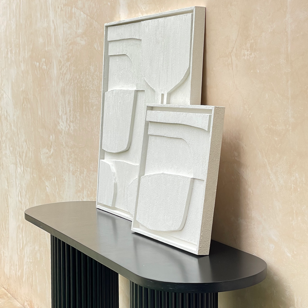 COLLAGE I - CUADRO DECORATIVO DE MADERA Y YESO