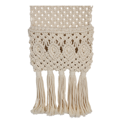 MINA - ORGANIZADOR DE MACRAMÉ DE ALGODÓN