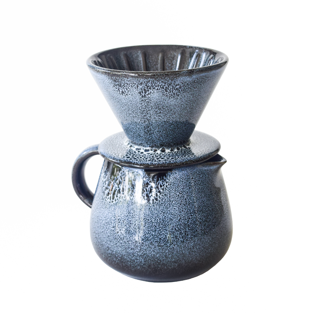 CARY - JUEGO DE COFFEE DRIPPER DE CERÁMICA CON JARRA (800 ML)