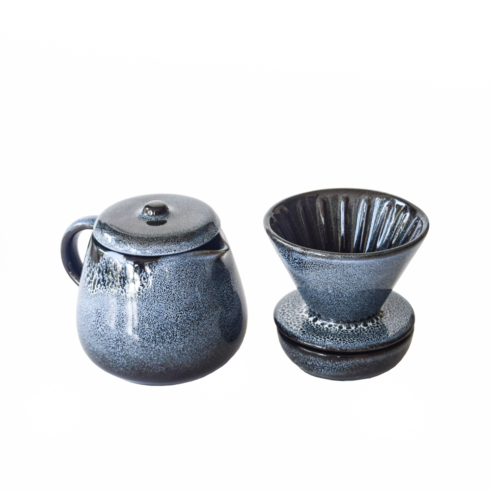 CARY - JUEGO DE COFFEE DRIPPER DE CERÁMICA CON JARRA (800 ML)