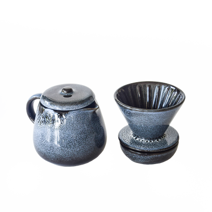 CARY - JUEGO DE COFFEE DRIPPER DE CERÁMICA CON JARRA (800 ML)